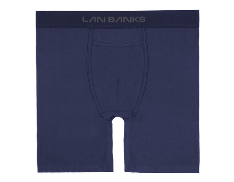 Obas Sky-Blue long Trunk Boxer Brief