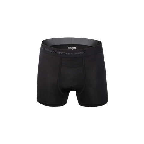 Obas Black Coordinates Square cut Boxer Brief